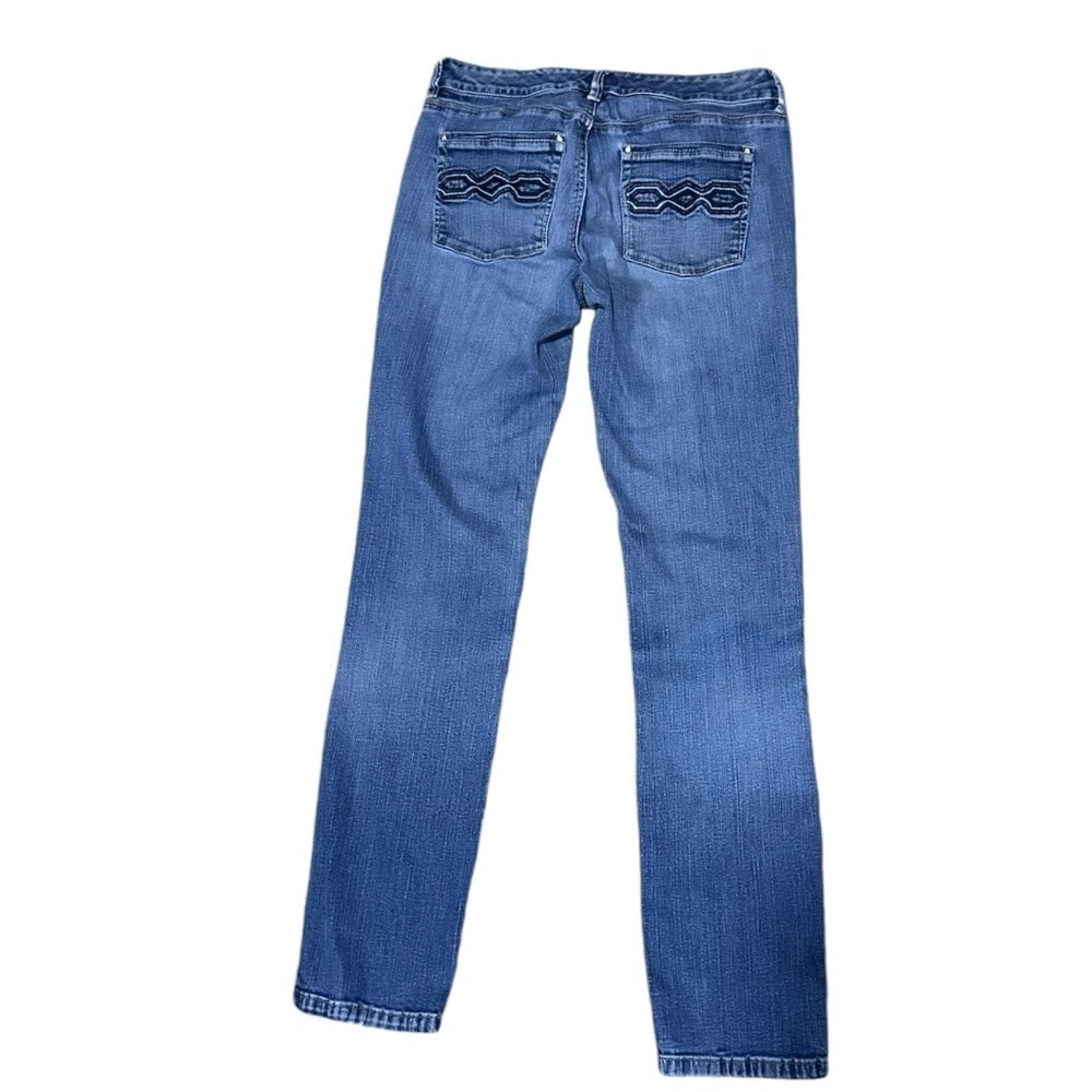 WHBM BLAC Slim Leg Blue Denim Jeans Size 8R